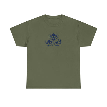 Eye Logo T‑Shirt — Wkewrld "Heal & Evolve" Graphic Tee