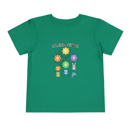 Chakra Power Toddler Tee — Colorful Kids Chakra Energy Shirt