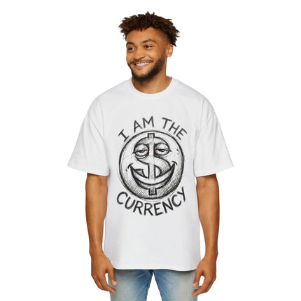 I Am The Currency Oversized Tee — Graphic Money Face Men's Shirt