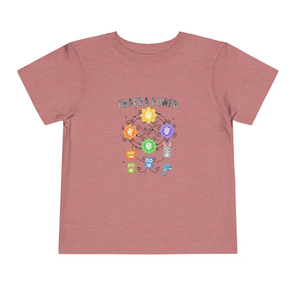 Chakra Power Toddler Tee — Colorful Kids Chakra Energy Shirt