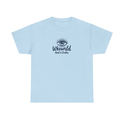 Eye Logo T‑Shirt — Wkewrld "Heal & Evolve" Graphic Tee