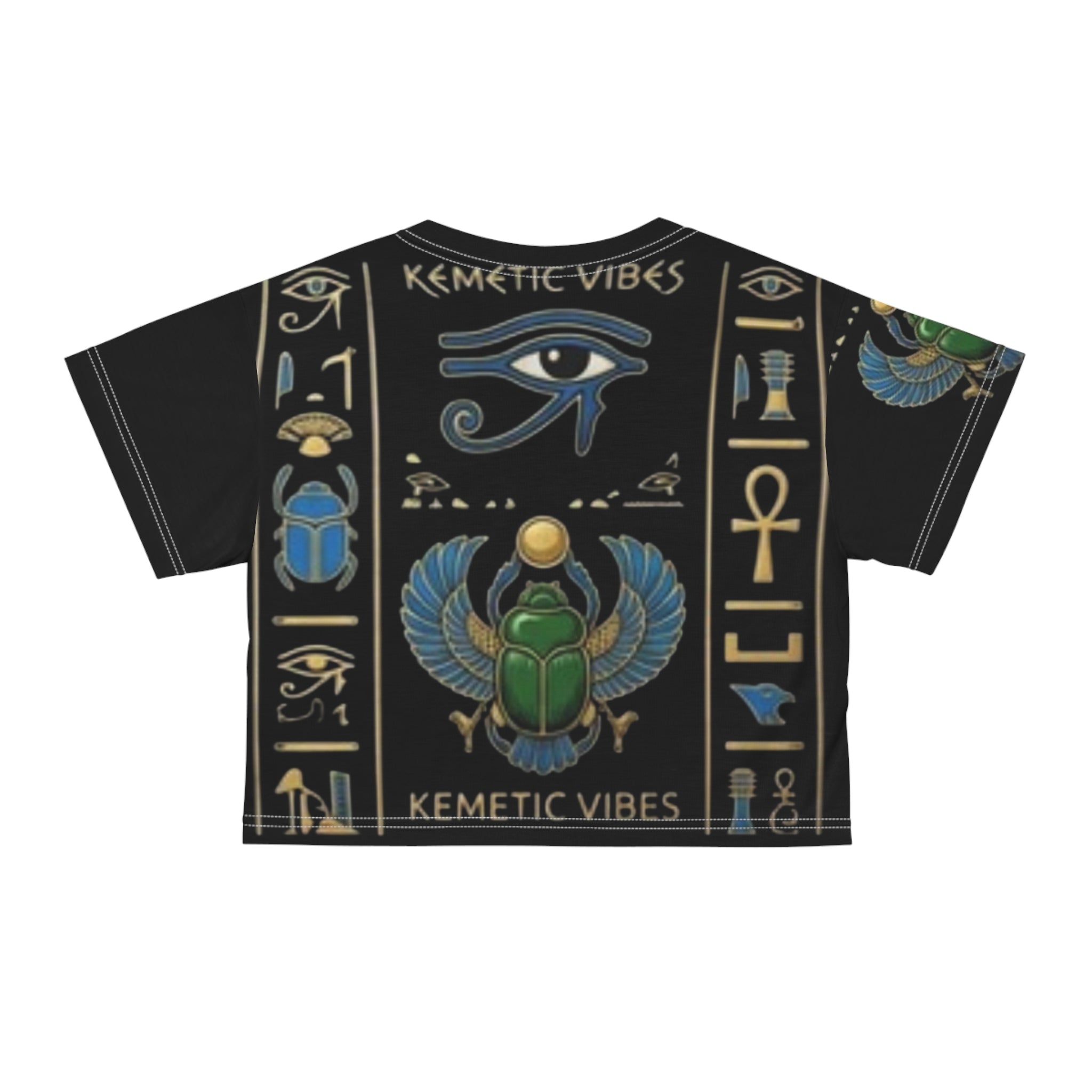 Kemet Themed AOP Crop Tee
