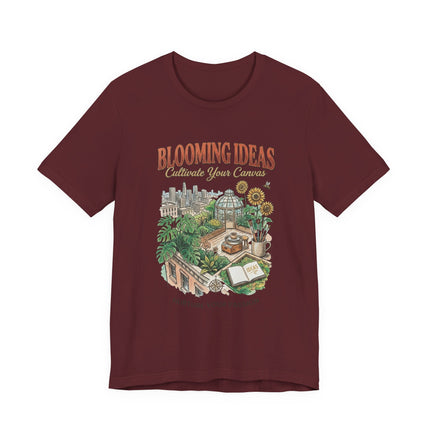 Blooming Ideas Garden Tee — "Cultivate Your Canvas" Graphic T-Shirt