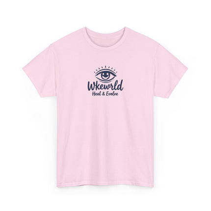 Eye Logo T‑Shirt — Wkewrld "Heal & Evolve" Graphic Tee