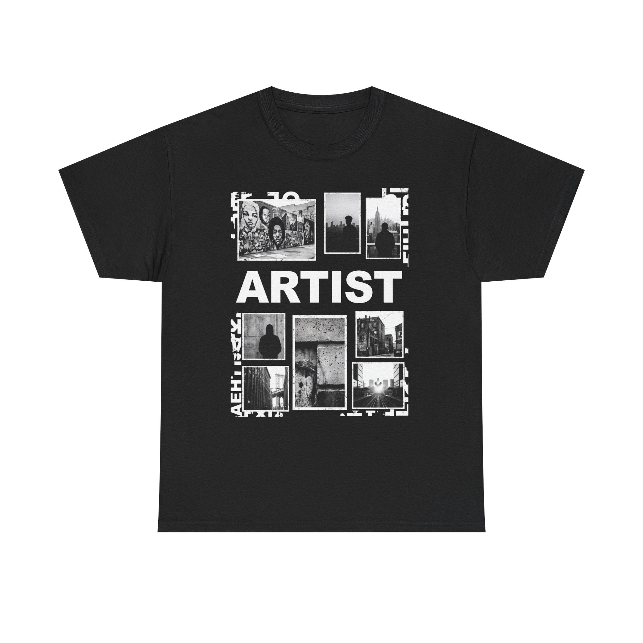 Artist Photo Collage Tee — "ARTIST" Graphic T-Shirt