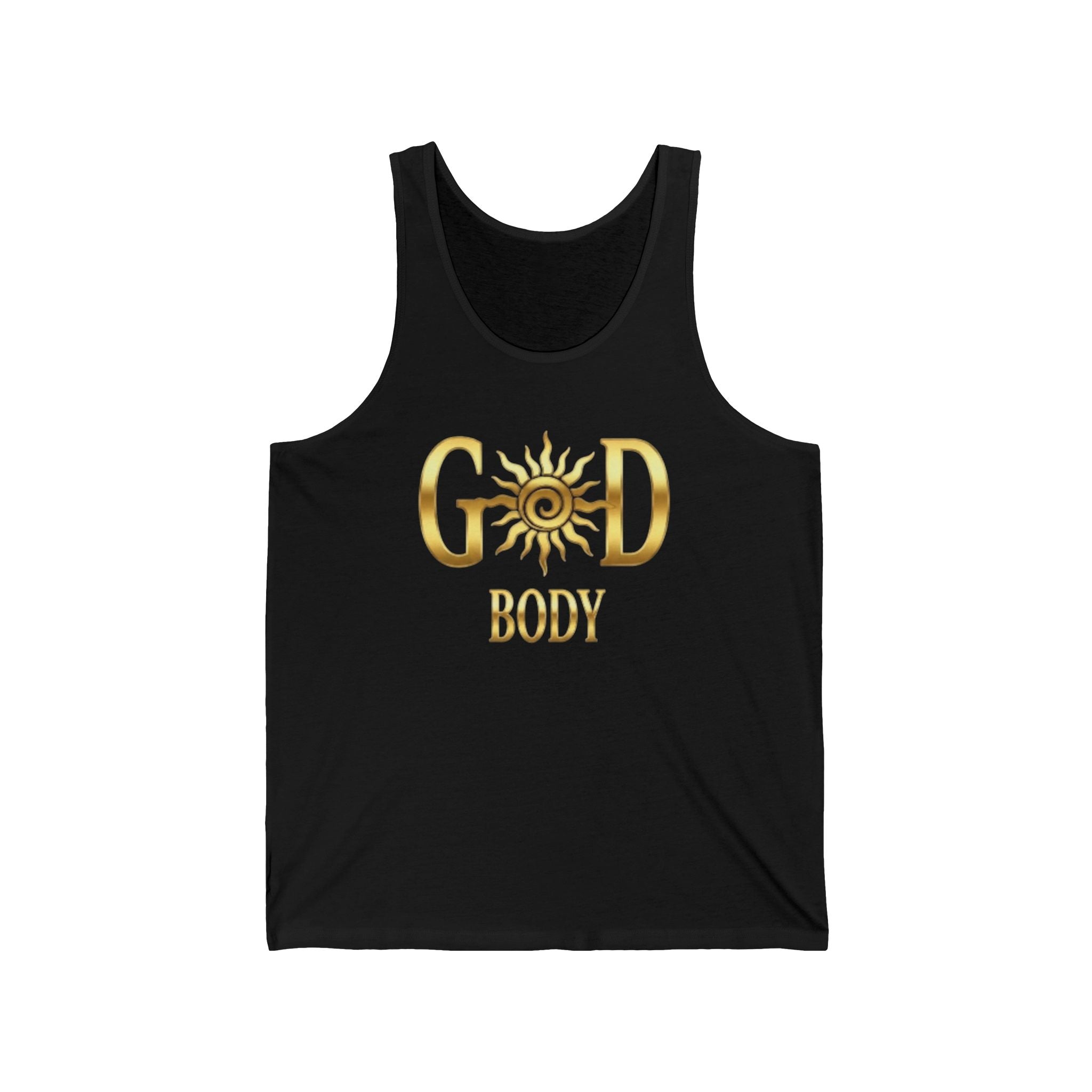 God Body Tank Top — Gold Sun Spiritual Fitness Tank