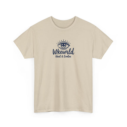 Eye Logo T‑Shirt — Wkewrld "Heal & Evolve" Graphic Tee