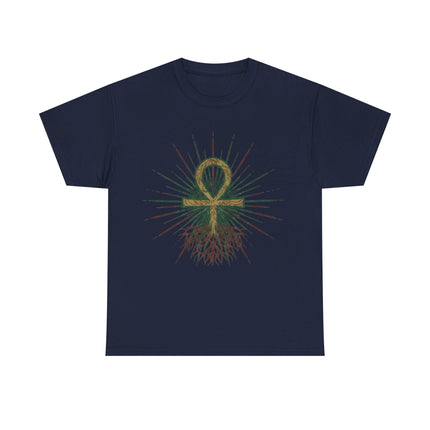 Root Chakra Grounded Ankh T-Shirt (Unisex)