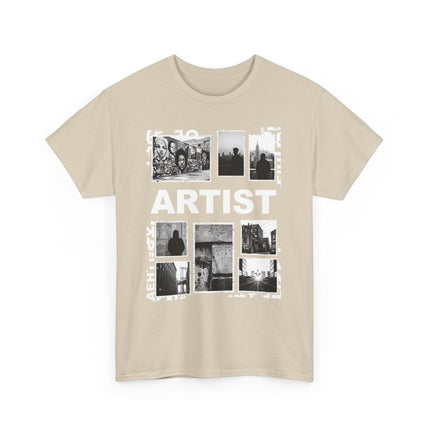 Artist Photo Collage Tee — "ARTIST" Graphic T-Shirt