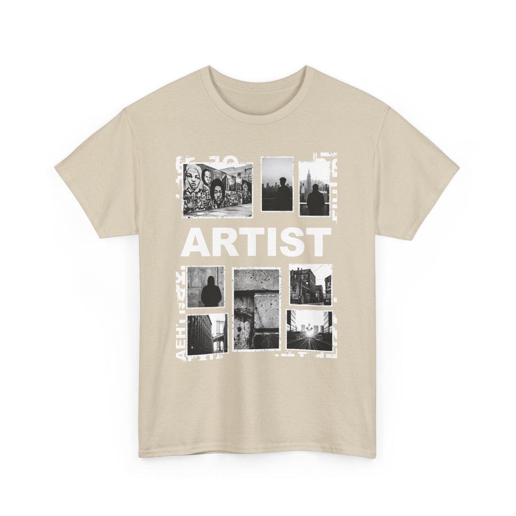 Artist Photo Collage Tee — "ARTIST" Graphic T-Shirt