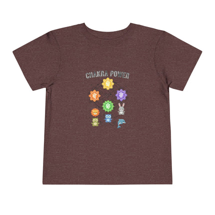 Chakra Power Toddler Tee — Colorful Kids Chakra Energy Shirt