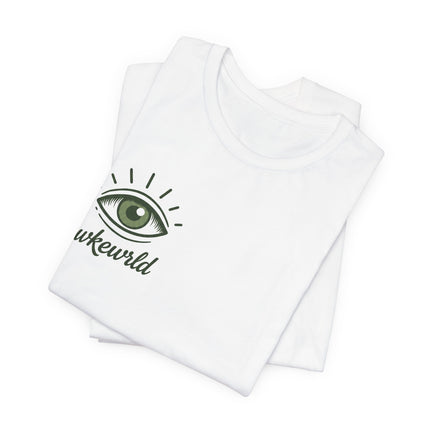 Wkewrld Ankh Eye T‑Shirt — Mystic Green World Graphic Tee