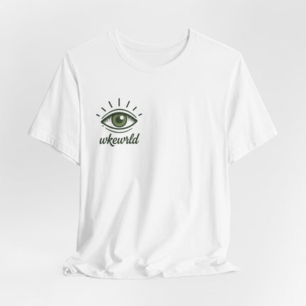 Wkewrld Ankh Eye T‑Shirt — Mystic Green World Graphic Tee
