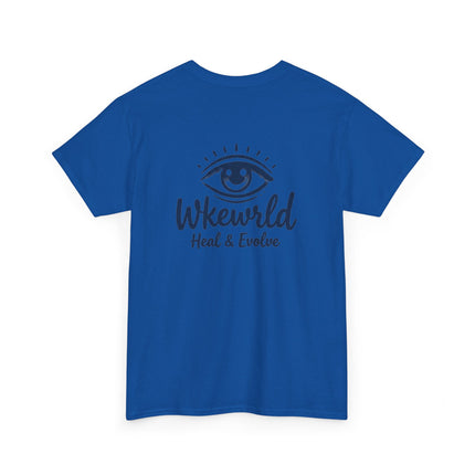 Eye Logo T‑Shirt — Wkewrld "Heal & Evolve" Graphic Tee