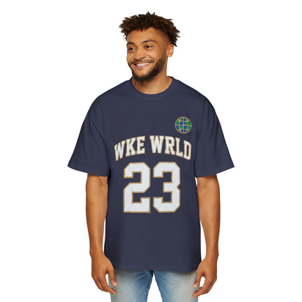 Wkewrld jersey Themed Oversized Tee — Graphic Money Face Men's Shirt