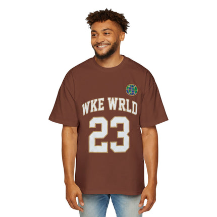 Wkewrld jersey Themed Oversized Tee — Graphic Money Face Men's Shirt
