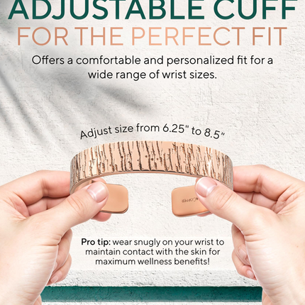 Pure Copper Cuff Bracelet – Timber