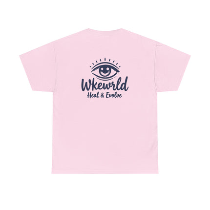 Eye Logo T‑Shirt — Wkewrld "Heal & Evolve" Graphic Tee