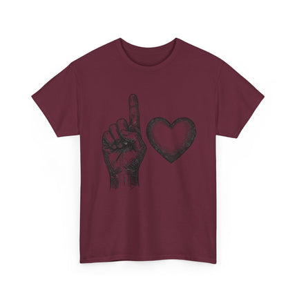 "1 love" Graphic T-Shirt