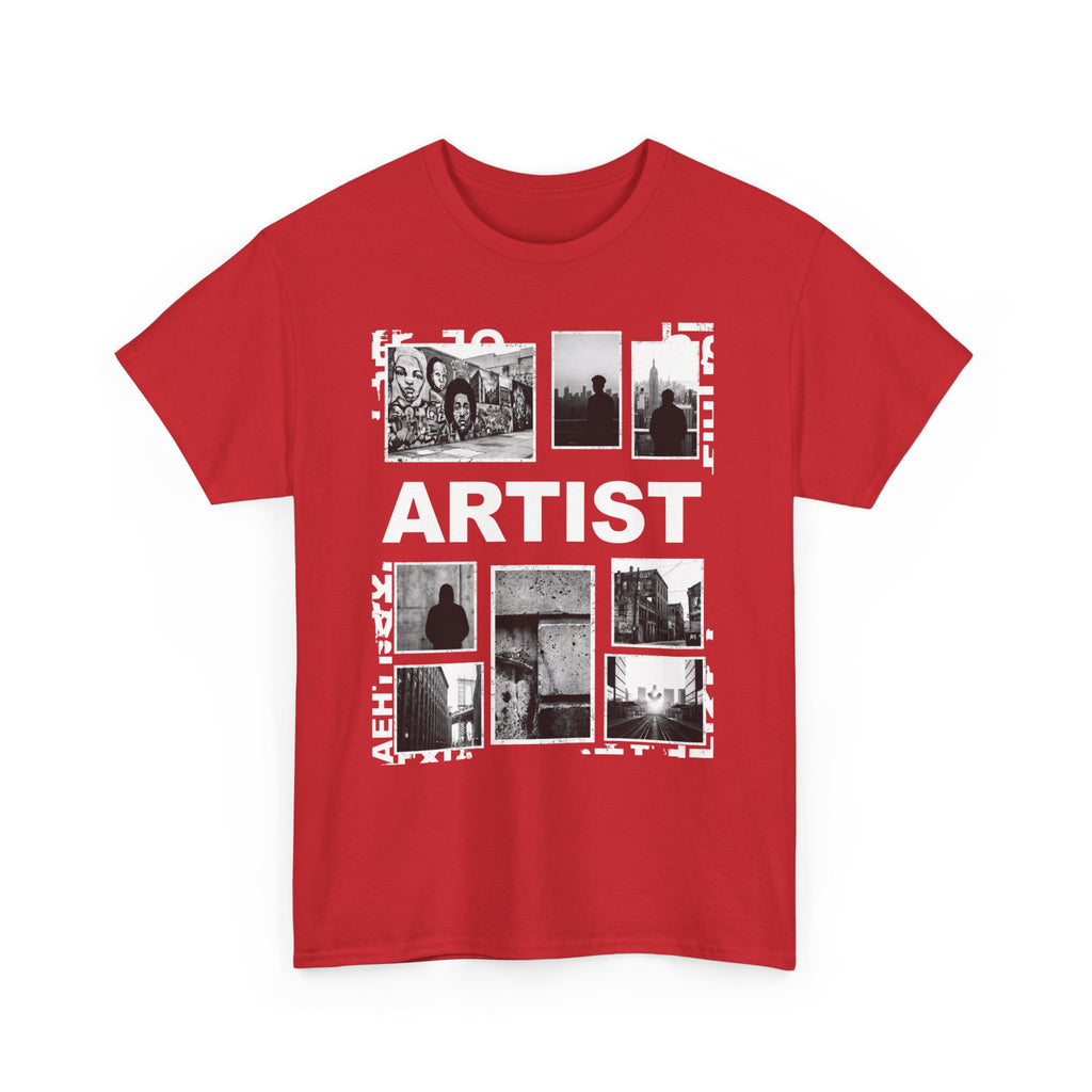 Artist Photo Collage Tee — "ARTIST" Graphic T-Shirt