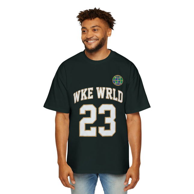 Wkewrld jersey Themed Oversized Tee — Graphic Money Face Men's Shirt