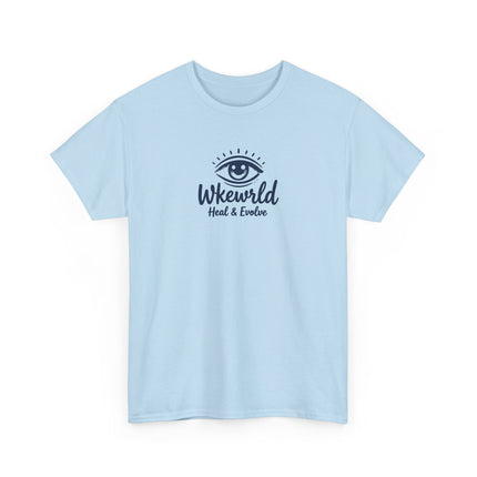Eye Logo T‑Shirt — Wkewrld "Heal & Evolve" Graphic Tee