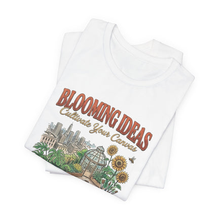 Blooming Ideas Garden Tee — "Cultivate Your Canvas" Graphic T-Shirt