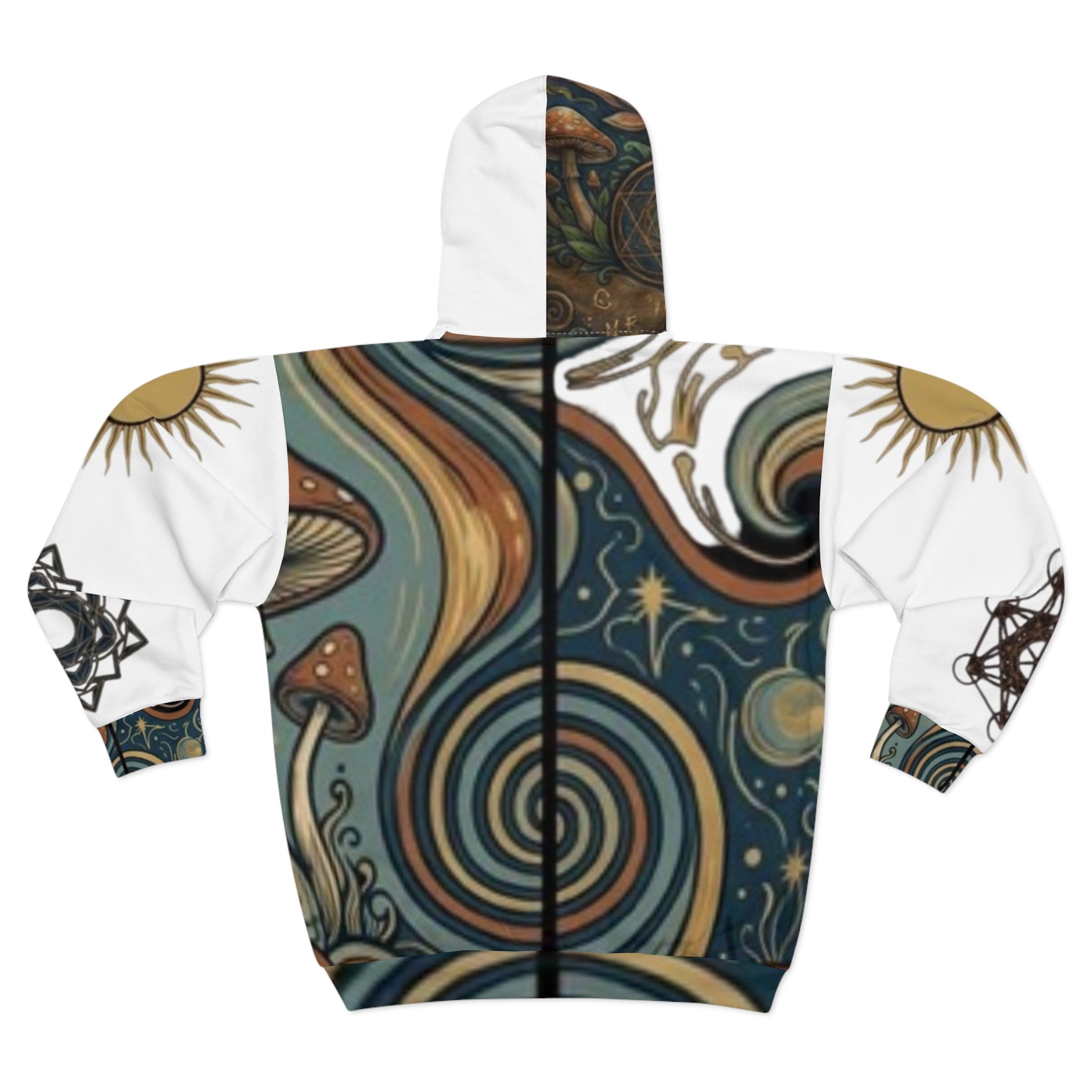 Trippy Abstract Zip Hoodie