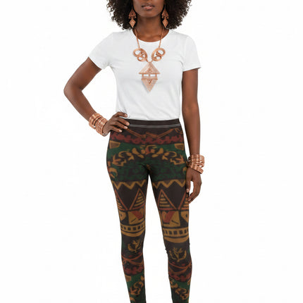 Ancestral African Patterns All-Over Leggings #4