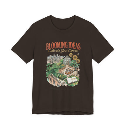 Blooming Ideas Garden Tee — "Cultivate Your Canvas" Graphic T-Shirt
