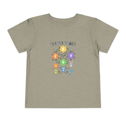 Chakra Power Toddler Tee — Colorful Kids Chakra Energy Shirt