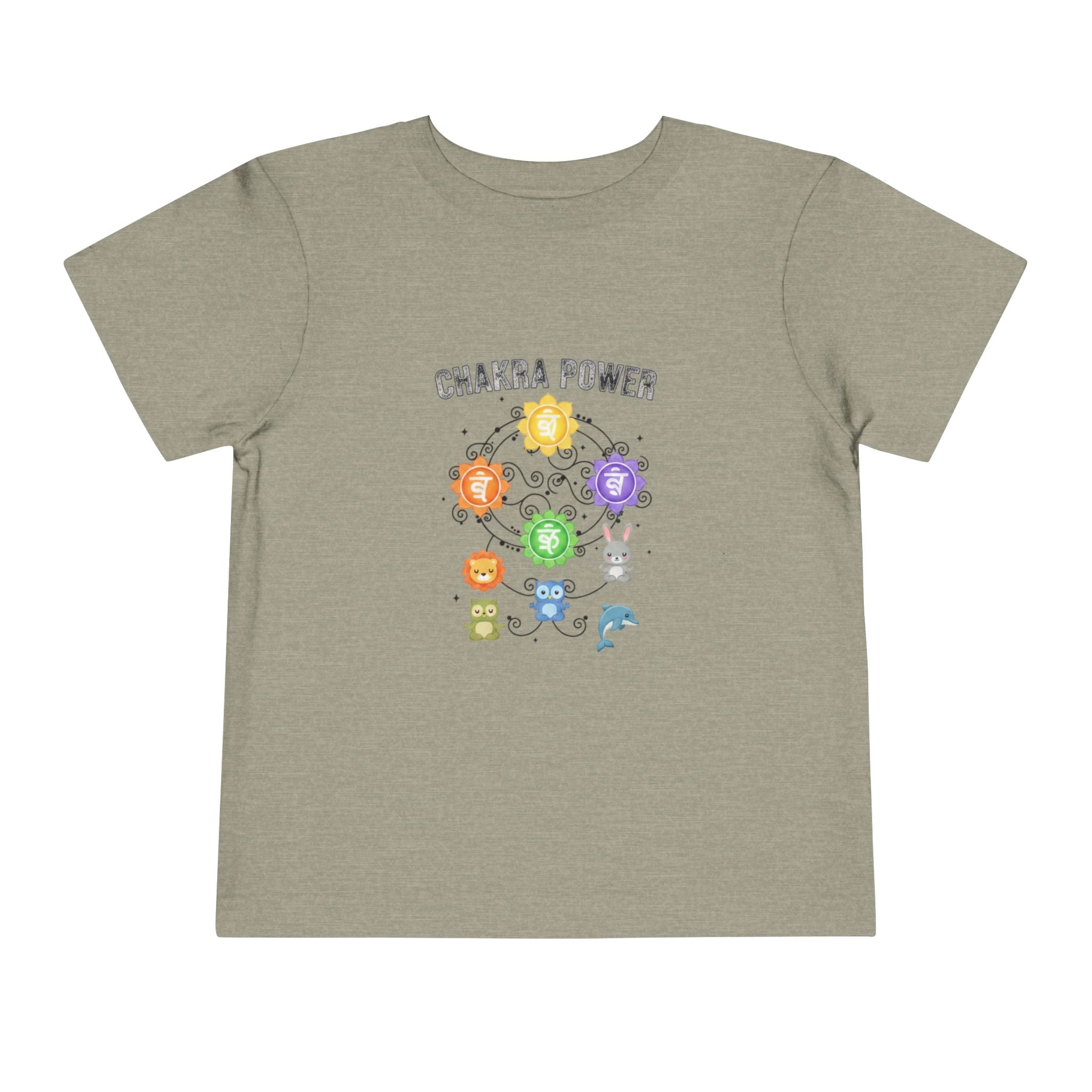Chakra Power Toddler Tee — Colorful Kids Chakra Energy Shirt