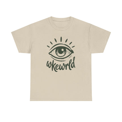 Eye Graphic Tee — 'Woke World' Retro Eye Illustration T‑Shirt