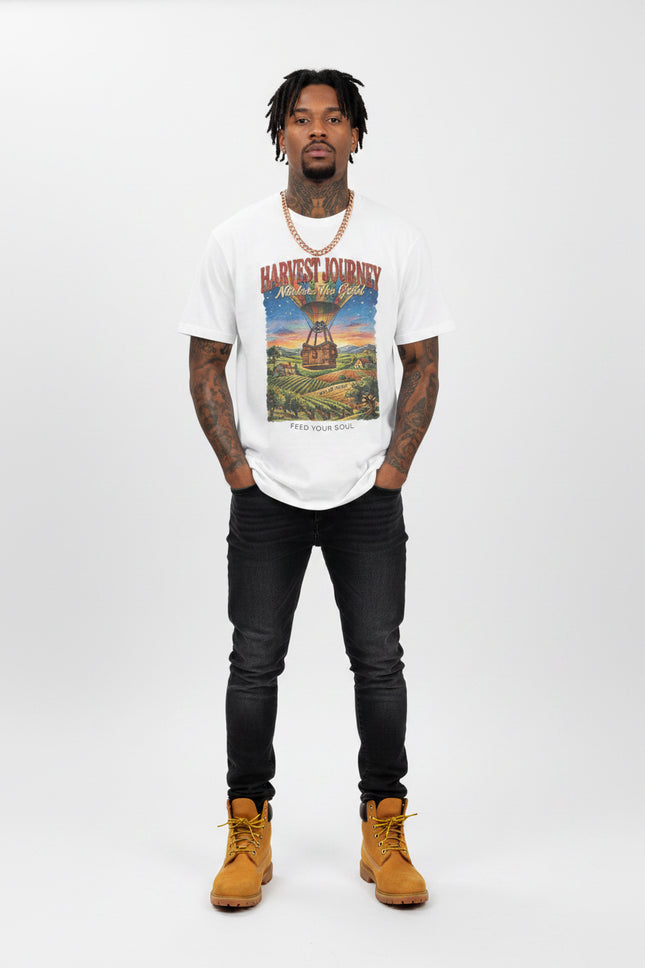 Harvest Journey Tee — 'Nourish the Soul' Vintage Farmhouse Graphic Shirt