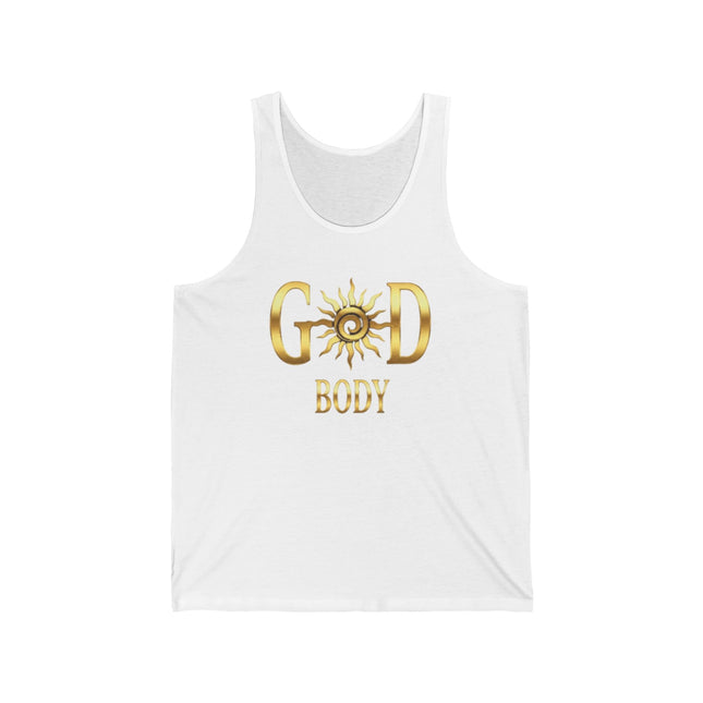 God Body Tank Top — Gold Sun Spiritual Fitness Tank