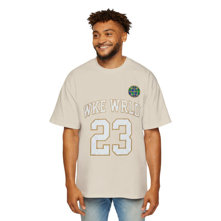 Wkewrld jersey Themed Oversized Tee — Graphic Money Face Men's Shirt