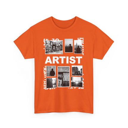 Artist Photo Collage Tee — "ARTIST" Graphic T-Shirt