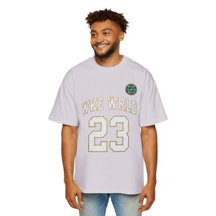 Wkewrld jersey Themed Oversized Tee — Graphic Money Face Men's Shirt