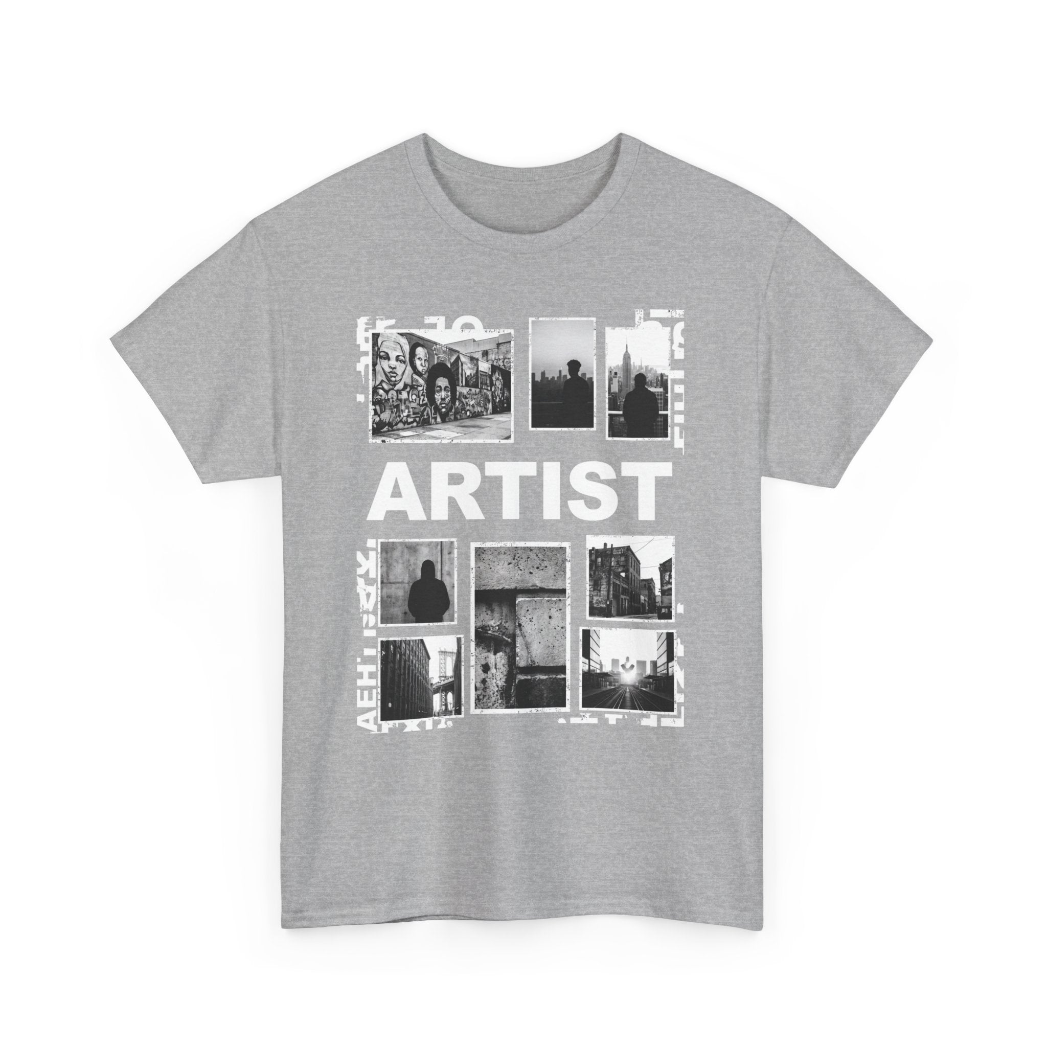 Artist Photo Collage Tee — "ARTIST" Graphic T-Shirt