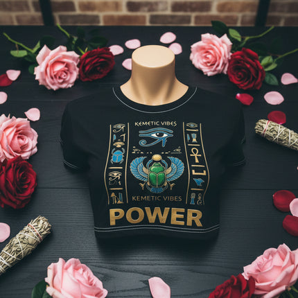 Kemet Power Themed Crop Tee