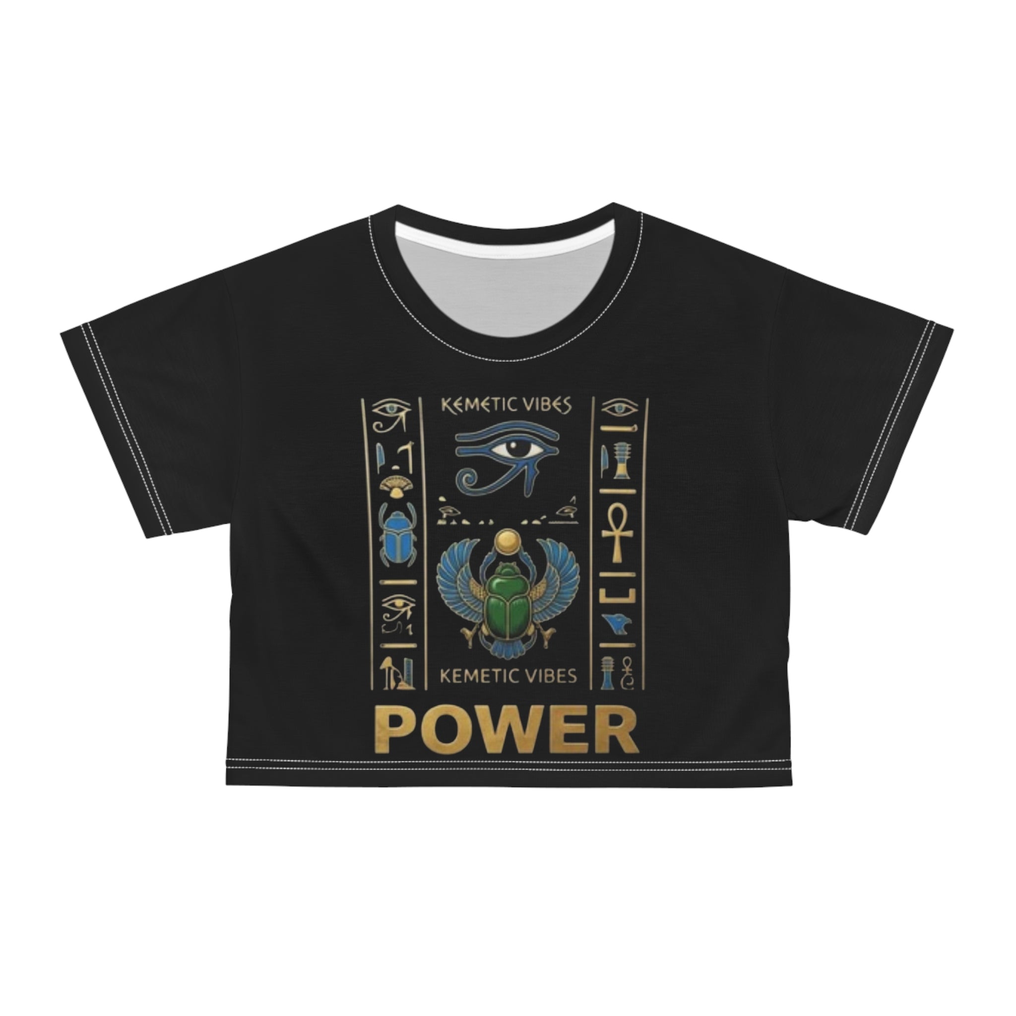Kemet Power Themed Crop Tee