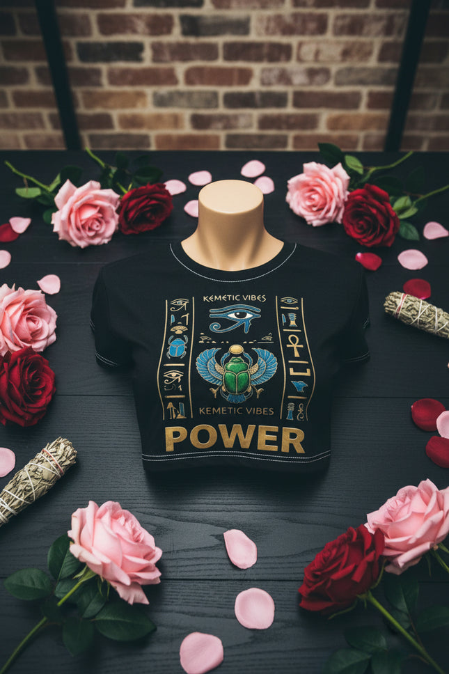 Kemet Power Themed Crop Tee