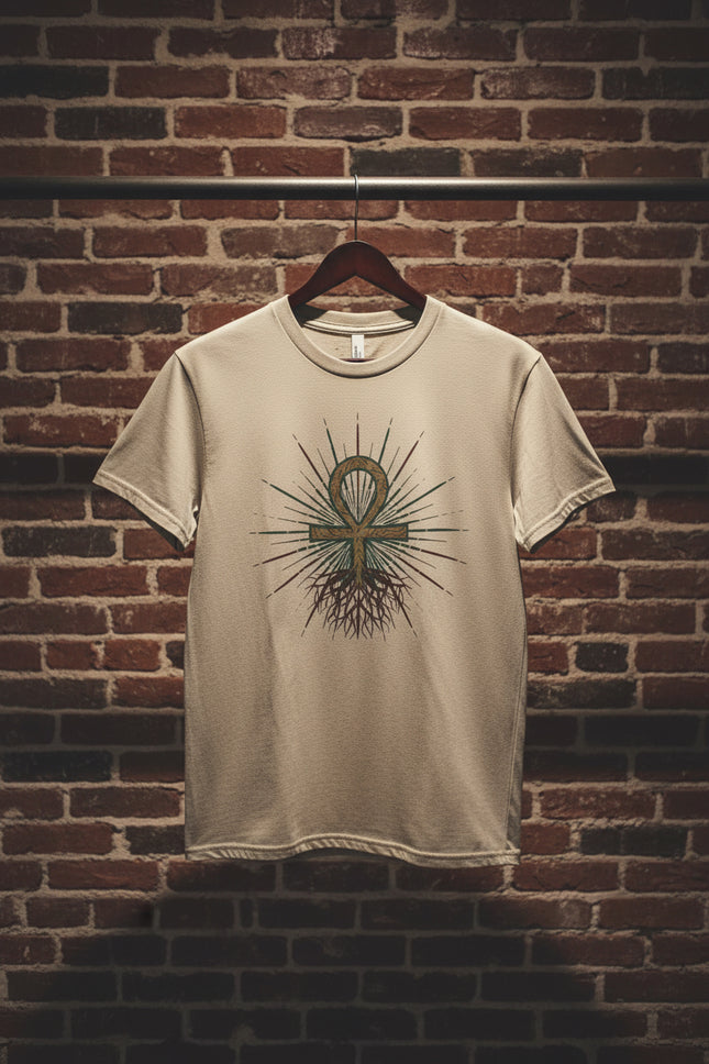 Root Chakra Grounded Ankh T-Shirt (Unisex)