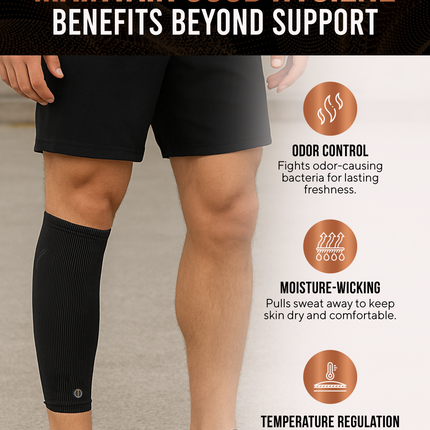 Copper Calf Compression Sleeves (2 Pack)