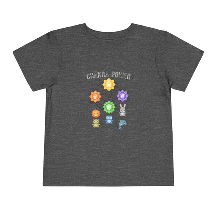 Chakra Power Toddler Tee — Colorful Kids Chakra Energy Shirt