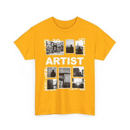 Artist Photo Collage Tee — "ARTIST" Graphic T-Shirt