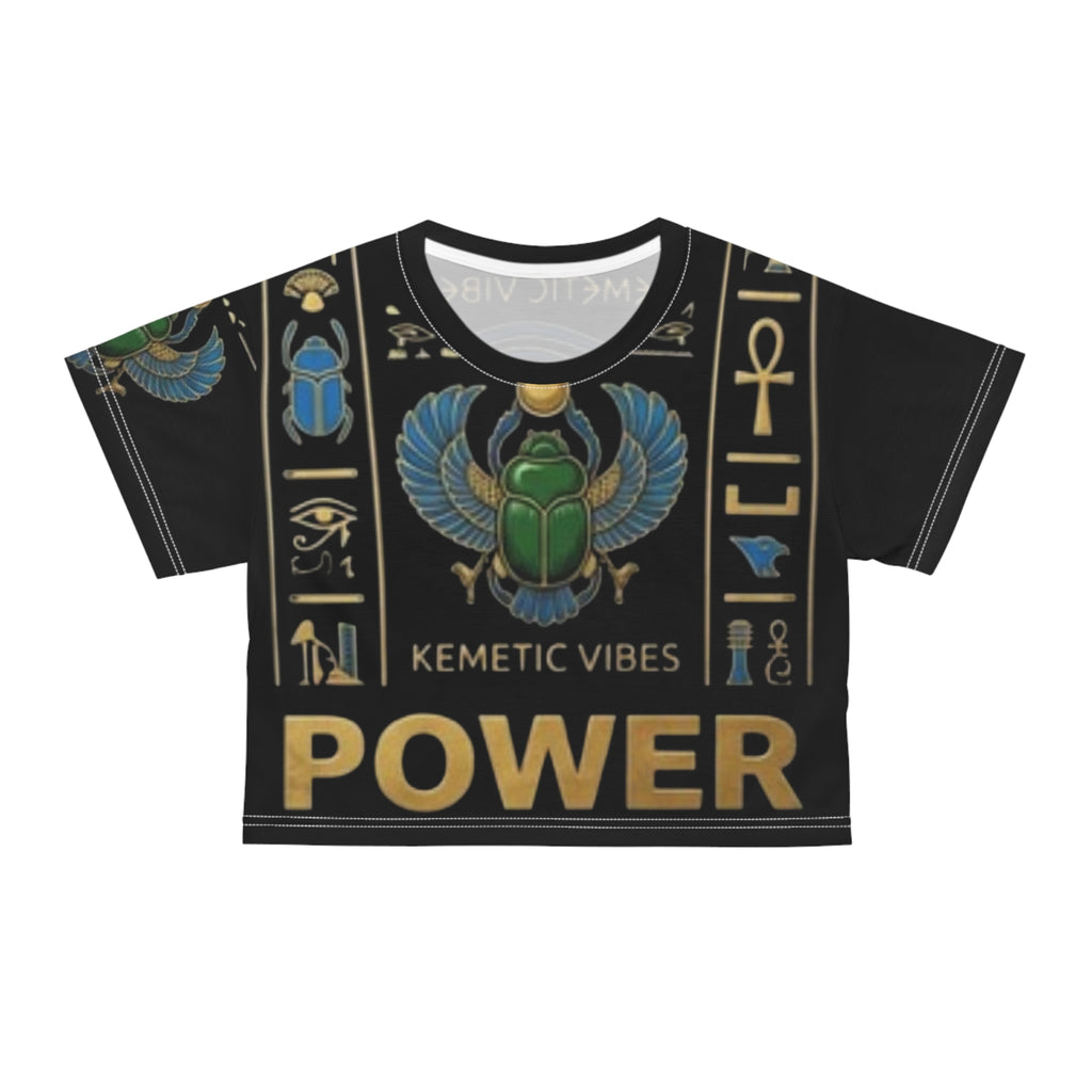 Kemet Themed AOP Crop Tee
