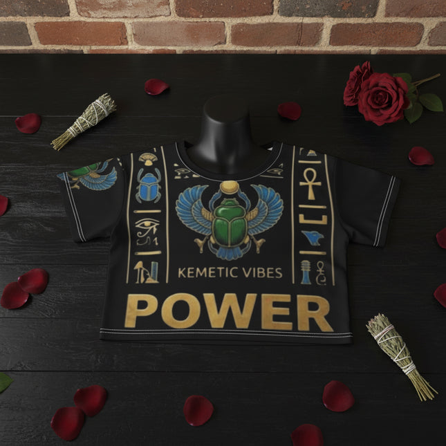 Kemet Themed AOP Crop Tee