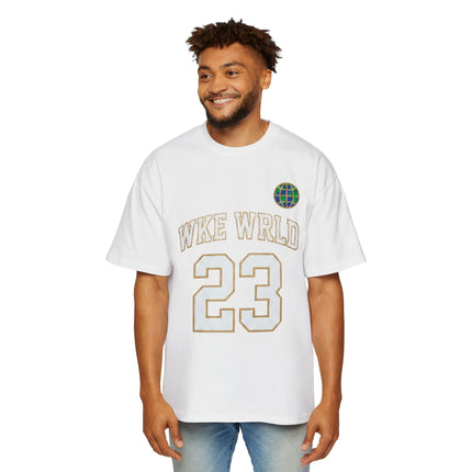 Wkewrld jersey Themed Oversized Tee — Graphic Money Face Men's Shirt