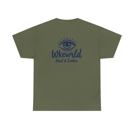 Eye Logo T‑Shirt — Wkewrld "Heal & Evolve" Graphic Tee